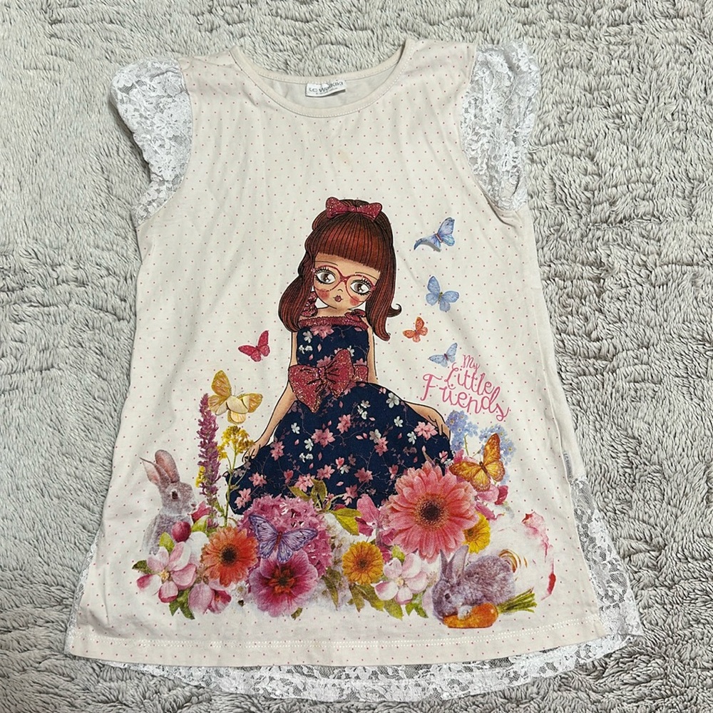 Short sleeve shirt girl 9-10 years 134-140cm